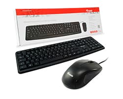 Teclado+Ratón EQUIP Life USB Portugués Negro