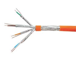 Cable EQUIP Cat.7 S/FTP AWG23 100m Naranja