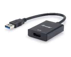 Cable EQUIP USB-A/M a HDMI/H 0.25m Negro