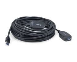 Cable EQUIP USB-A/M a USB-A/H 10m Negro