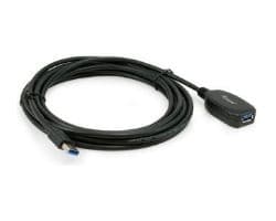 Cable EQUIP USB-A/M a USB-A/H 5m Negro