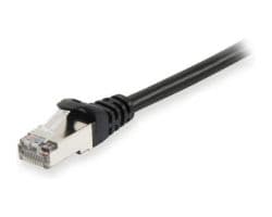 Cable EQUIP RJ45 Cat.6 S/FTP 0.25m Negro
