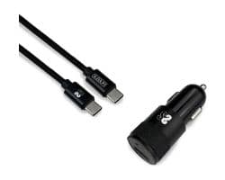 Cargador Coche SUBBLIM USB-A/C Cable USB-C (CHG-5CPD02)
