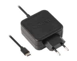 Cargador Pared NGS 45W Cable USB-C Negro