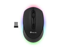 Ratón Gaming NGS Óptico RF BT 2400dpi Negro