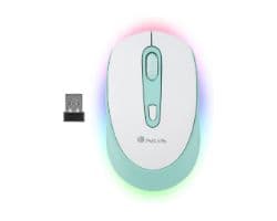 Ratón NGS Óptico BT 2400dpi Blanco/Menta