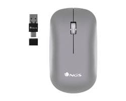 Ratón NGS Óptico Bluetooth 5.1 2400dpi Gris