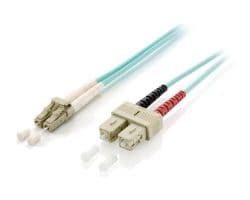 Fibra Óptica EQUIP SC/M a SC/M 10m Turquesa