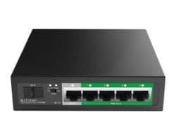 Switch STONET 5xRJ45 GbE 1xSFP PoE Negro