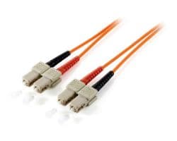 Fibra Óptica EQUIP SC/M a SC/M 1m Naranja