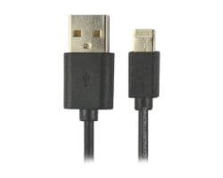 Cable CONCEPTRONIC Lightning 1m Negro