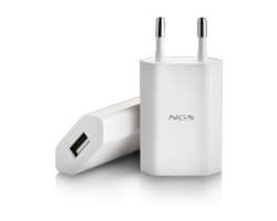 Cargador de Pared NGS 5W 1xUSB 2.0 Blanco