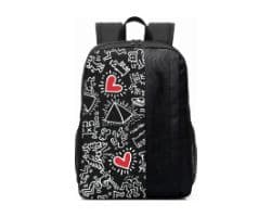 Mochila CELLY Keith Haring 15.6" USB Negra
