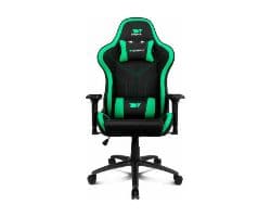 Silla Gaming Drift Tela Máx 150Kg Negra/Verde