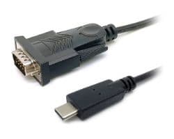 Cable EQUIP USB-C/M a RS232 DB9/M 1.5m Negro