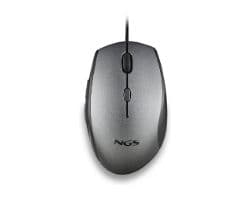Ratón NGS Ergonómico Óptico USB 1600dpi Gris