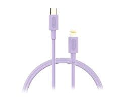 Cable NUBBEH USB-C/Lightning 1m 2A Lila