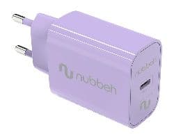 Cargador de Pared NUBBEH 1USB-C 25W Lila