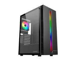 Caja Unyka Armor Lumina ARGB USB ATX Negra