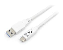 Cable EQUIP USB-A/M a USB-C/M 2m Blanco