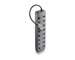 Hub NGS USB-A 2.0 a 8xUSB-A 3.0 Gris