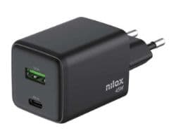 Cargador Pared NILOX 45W 1xUSB-C 1xUSB-A