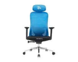 Silla Newskill Nue Ergonómica Azul/Negra