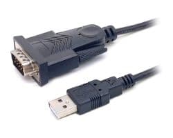 Cable EQUIP USB-A a Serie (DB-9) 1.5m Negro