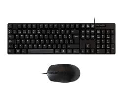 Teclado+Ratón UNYKA OEM USB 1200dpi Negro