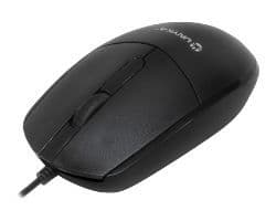 Ratón UNYKA UKA128 Óptico USB 1200dpi Negro