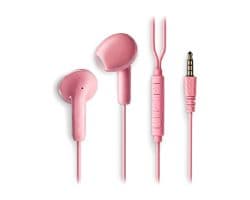 Auriculares NGS Intraurales 3.5mm Rosa