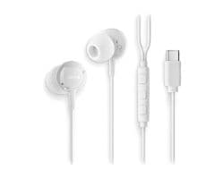 Auriculares NGS Intraural USB-C Blanco