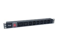 Regleta Equip Rack 19" 1u 6Tomas+2Tomas