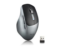 Ratón NGS RF Wireless/BT 1600dpi Negro/Gris