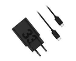 Cargador Motorola 33W USB-A+Cable 1m Negro