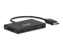 Hub Club 3D 4xDP 4K UHD/30Hz Negro