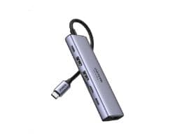 Hub Ugreen 6 en 1 2xUSB-A 1xHDMI 4K Gris