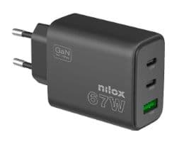 Cargador Pared NILOX 67W 1xUSB-A 2xUSB-C