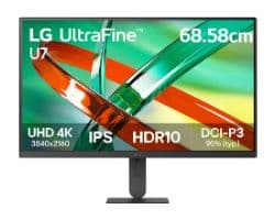 Monitor LG 27" 4K UHD HDMI DP 60Hz (27U710B-B)