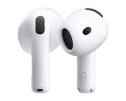 Auriculares intrauditivo airpods 5 con microfono y cancelacion de ruido activa estuche de carga con altavoz integrado para el uso de buscar funciona con el conector usb-c, un cargador de apple watch o un cargador con certificacion qi conexion bluetooth 5.3 color blanco