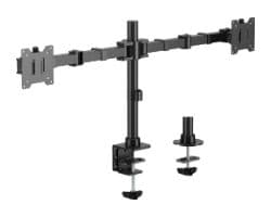 Soporte Mesa Equip 650177 2Pantallas 13"-35" 360º Negro