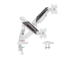 Soporte Equip Mesa Gaming 650191 2Pant. 17"-38" Blanco