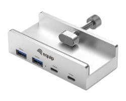Hub Equip USB-C EQ128967 Clip Ajustable Gris