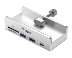 Hub Equip USB-A EQ128968 Clip Ajustable Gris