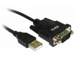 Cable Approx USB-A/M a DB-9/M 75cm Negro