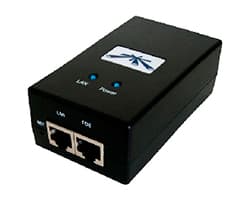 Inyector Ubiquiti 2xRJ45 48V PoE Negro