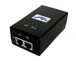Inyector PoE Ubiquiti 24VDC 0.5A Negro (POE-24-12W)