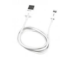 Cable Approx USB-A/M a mUSB/Lightning/M Blanco