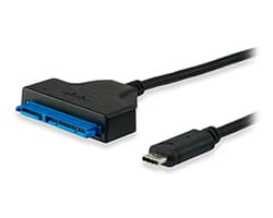 Cable EQUIP USB-C/M a SATA/M 6Gbit/s Negro
