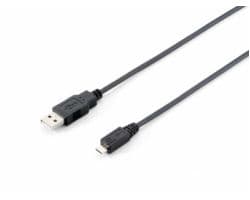 Cable EQUIP USB-A/M a mUSB-B/M 1m Negro